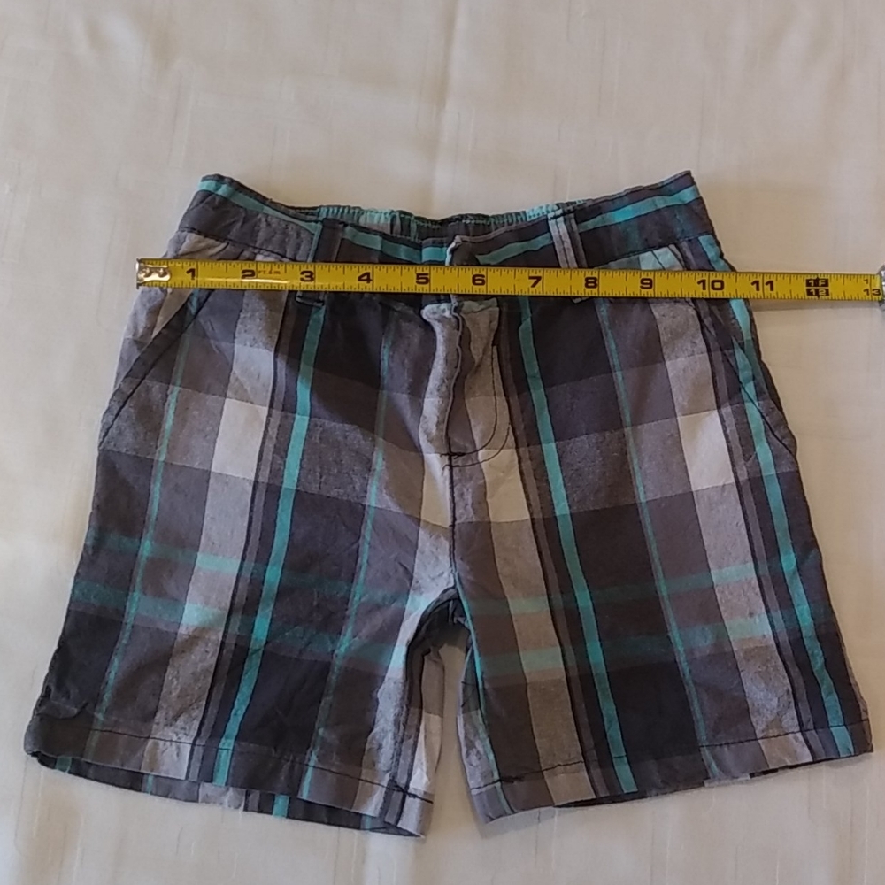 U.S. Polo Assn. Blue/Grey Plaid Shorts Size 3T - Picture 3 of 8
